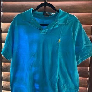 Men’s polo shirt size XL, turquoise color
